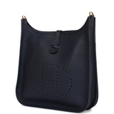 Hermes Evelyne III PM Bleu Nuit Clemence Gold Hardware