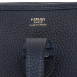 Hermes Evelyne III PM Bleu Nuit Clemence Gold Hardware