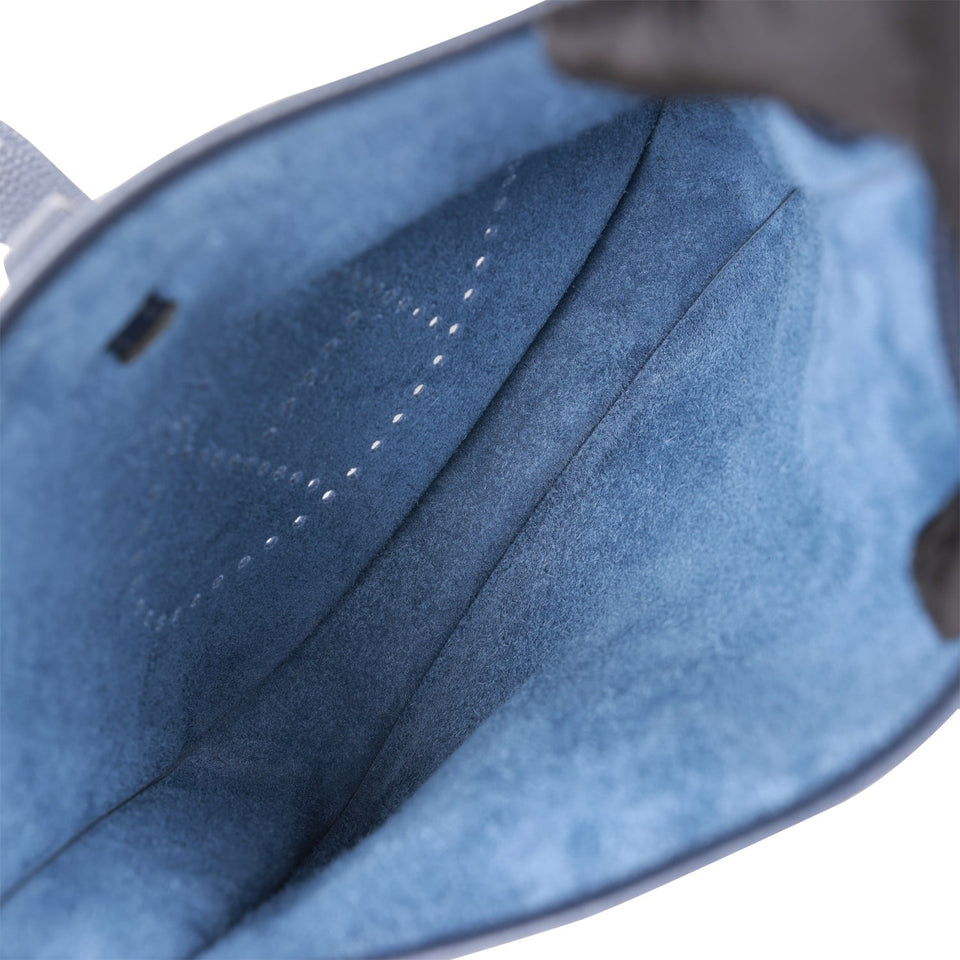 Hermes Evelyne III PM Bleu Nuit Clemence Gold Hardware