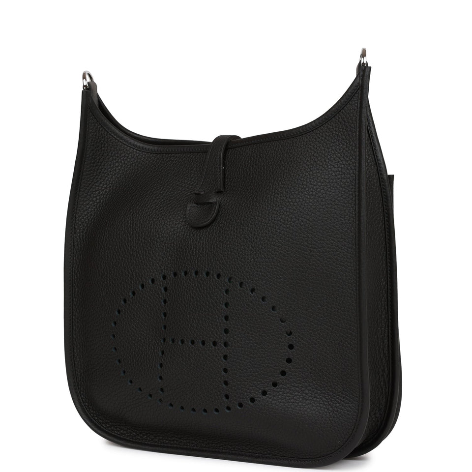 Hermes Evelyne III PM Black Clemence Palladium Hardware
