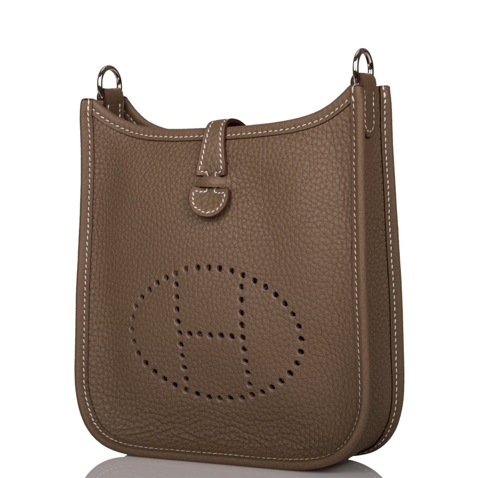 Hermes Evelyne Etoupe Clemence Palladium Hardware