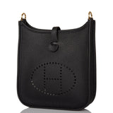 Hermes Evelyne TPM Black Clemence Gold Hardware