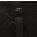 Hermes Evelyne III PM Black Clemence Palladium Hardware