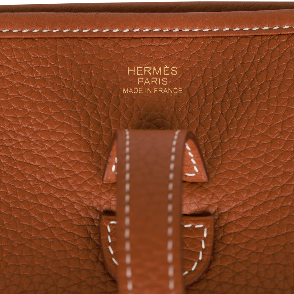 Hermes Evelyne III PM Gold Clemence Gold Hardware