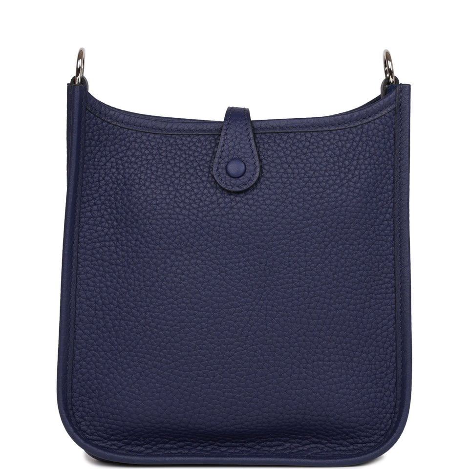Hermes Evelyne TPM Bleu Encre Clemence Palladium Hardware