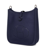 Hermes Evelyne TPM Bleu Encre Clemence Palladium Hardware
