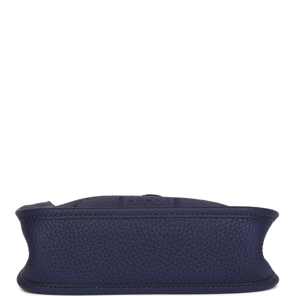 Hermes Evelyne TPM Bleu Encre Clemence Palladium Hardware