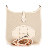 Hermes Evelyne III PM Nata Clemence and Toile Palladium Hardware