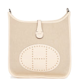 Hermes Evelyne III PM Nata Clemence and Toile Palladium Hardware
