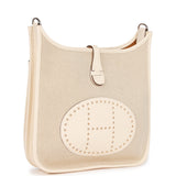 Hermes Evelyne III PM Nata Clemence and Toile Palladium Hardware