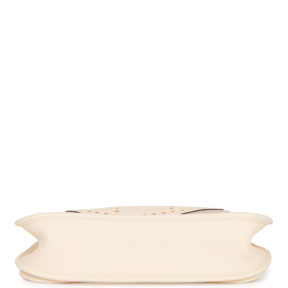 Hermes Evelyne III PM Nata Clemence and Toile Palladium Hardware