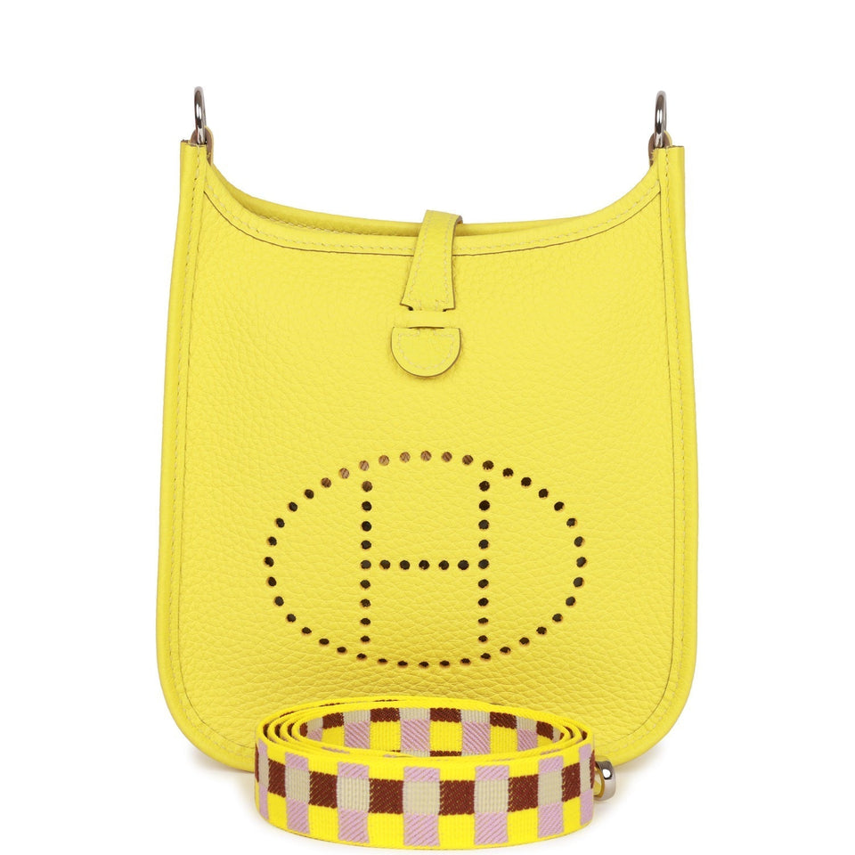 Hermes Evelyne TPM Lime Clemence Palladium Hardware