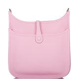 Hermes Evelyne III PM Mauve Sylvestre Clemence Palladium Hardware