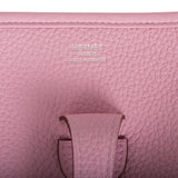 Hermes Evelyne III PM Mauve Sylvestre Clemence Palladium Hardware