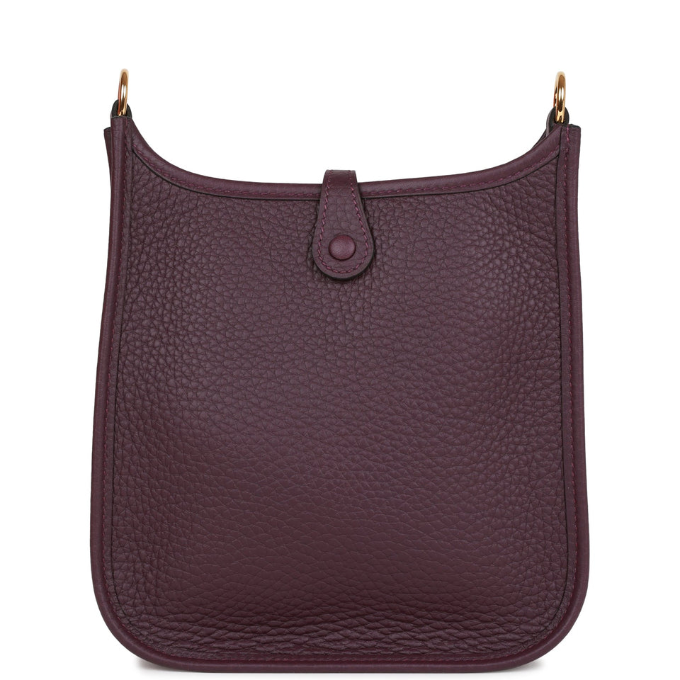Hermes Evelyne TPM Cassis Clemence Gold Hardware