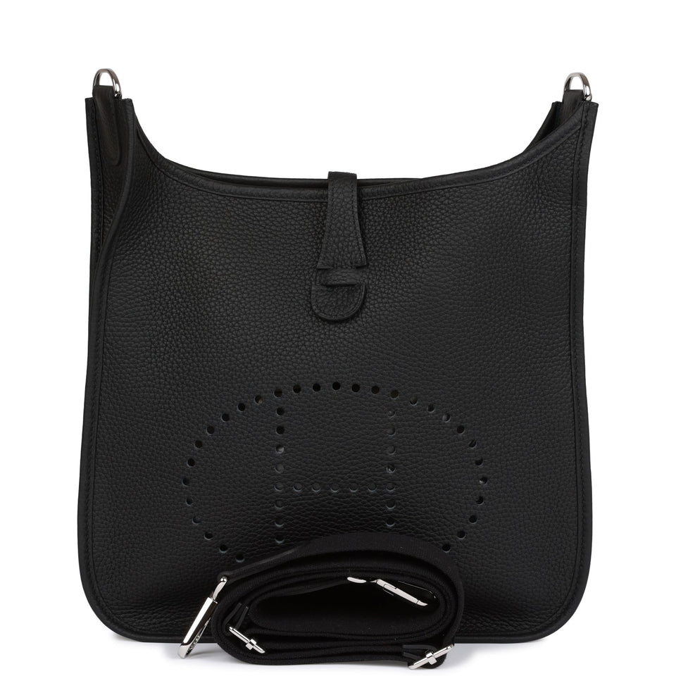 Hermes Evelyne III PM Black Clemence Palladium Hardware