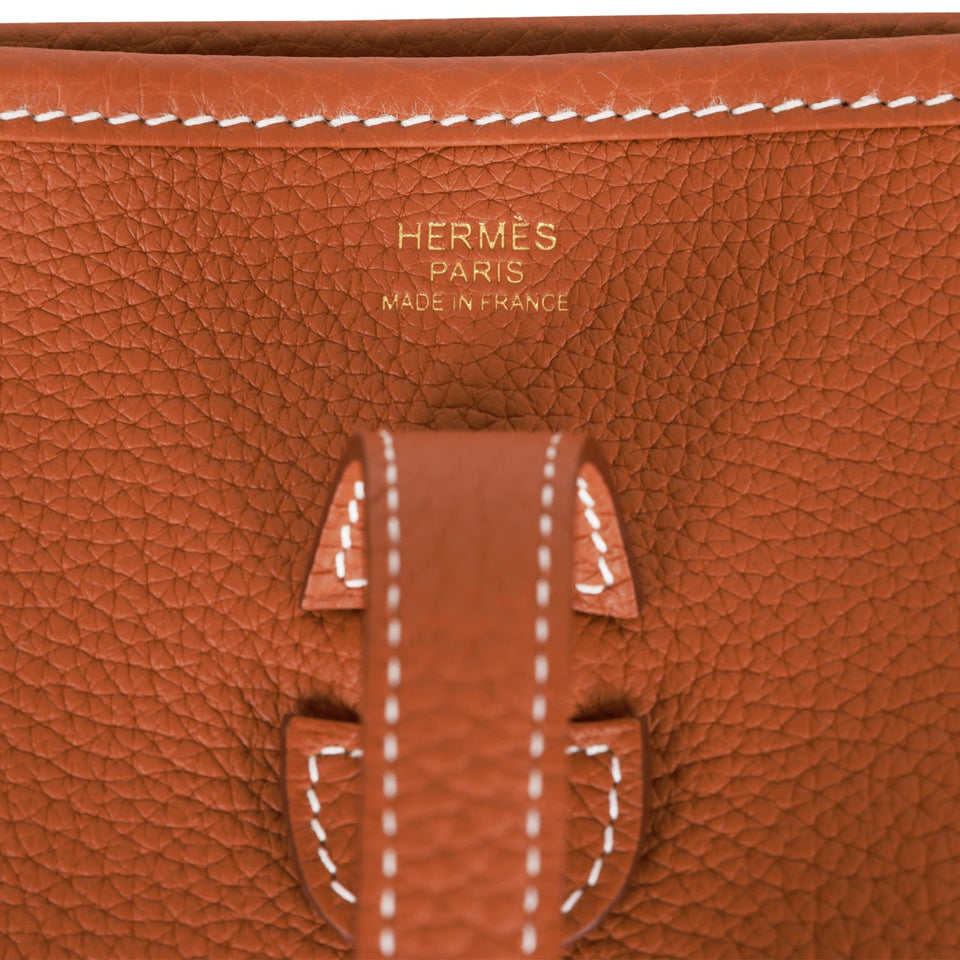 Hermes Evelyne III PM Gold Clemence Gold Hardware