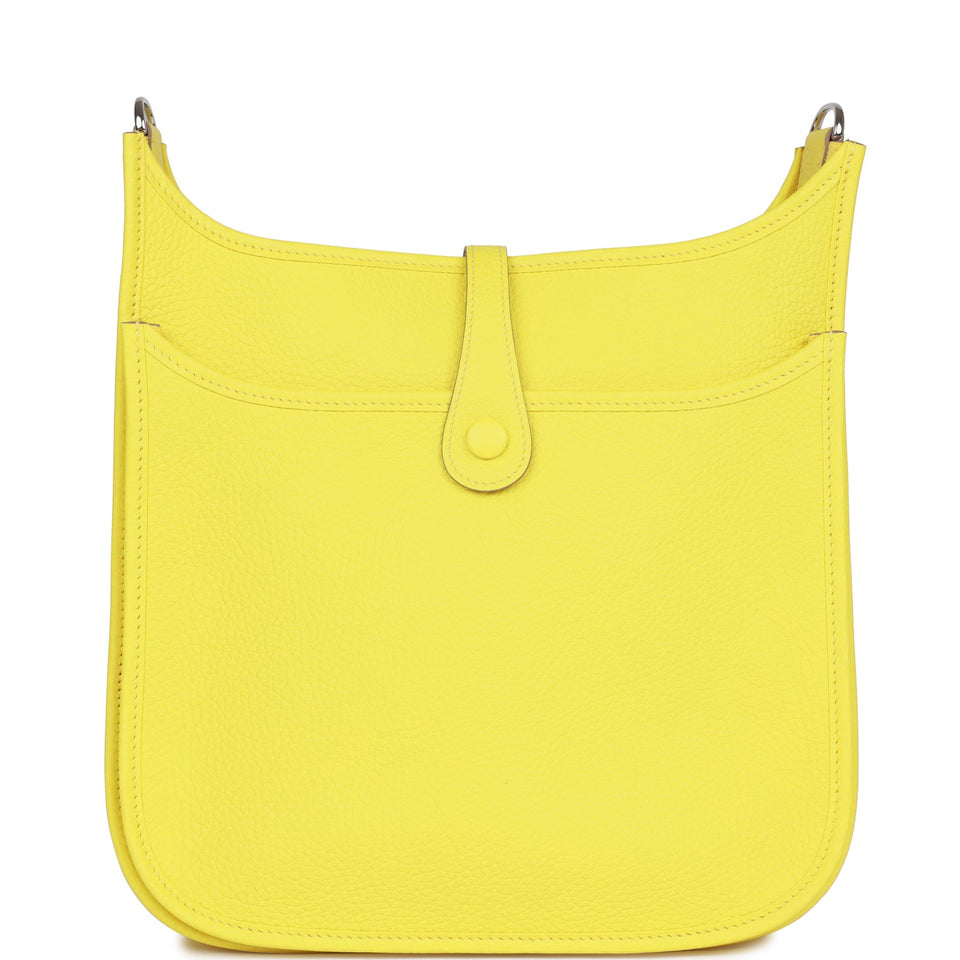 Hermes Evelyne III PM Lime Clemence Palladium Hardware