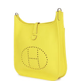 Hermes Evelyne III PM Lime Clemence Palladium Hardware