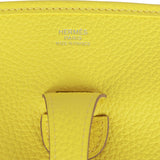 Hermes Evelyne III PM Lime Clemence Palladium Hardware