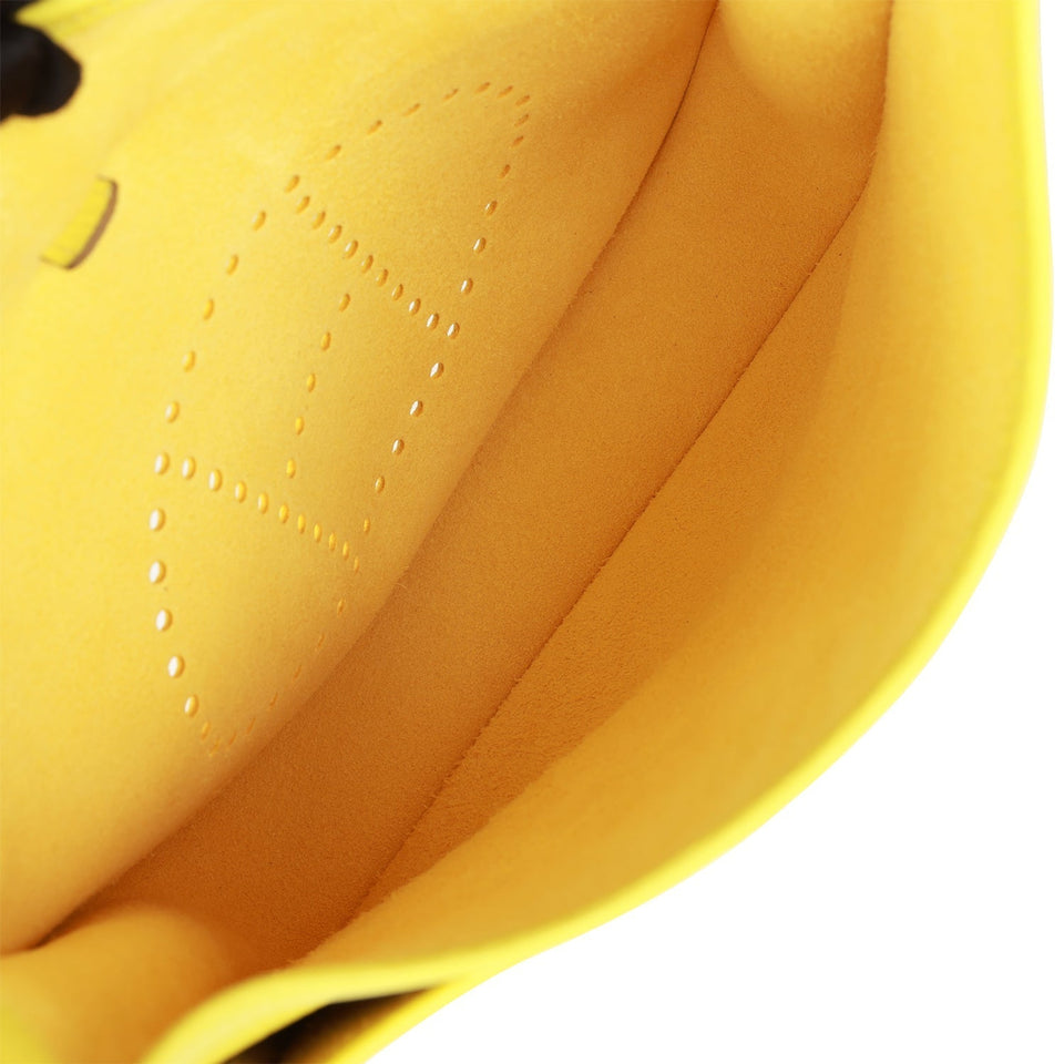 Hermes Evelyne III PM Lime Clemence Palladium Hardware