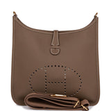 Hermes Evelyne III PM Etoupe Clemence Gold Hardware