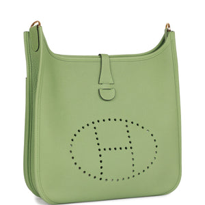 Hermes Evelyne III PM Vert Criquet Clemence Gold Hardware