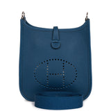 Hermes Evelyne TPM Bag Deep Blue Maurice Palladium Hardware