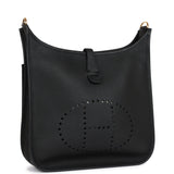 Hermes Evelyne PM Black Clemence Gold Hardware