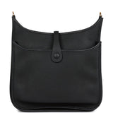 Hermes Evelyne PM Black Clemence Gold Hardware