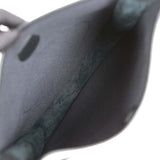 Hermes Evelyne III PM Black Clemence and Toile Palladium Hardware