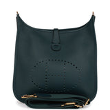 Hermes Evelyne PM Vert Cypress Clemence Gold Hardware