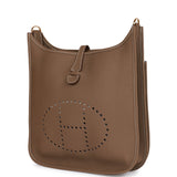 Hermes Evelyne PM Etoupe Clemence Gold Hardware