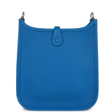 Hermes Evelyne TPM Bleu Mykonos Clemence Palladium Hardware