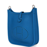 Hermes Evelyne TPM Bleu Mykonos Clemence Palladium Hardware