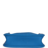 Hermes Evelyne TPM Bleu Mykonos Clemence Palladium Hardware