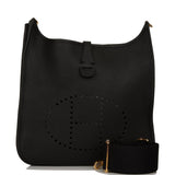 Hermes Evelyne III PM Black Clemence Gold Hardware
