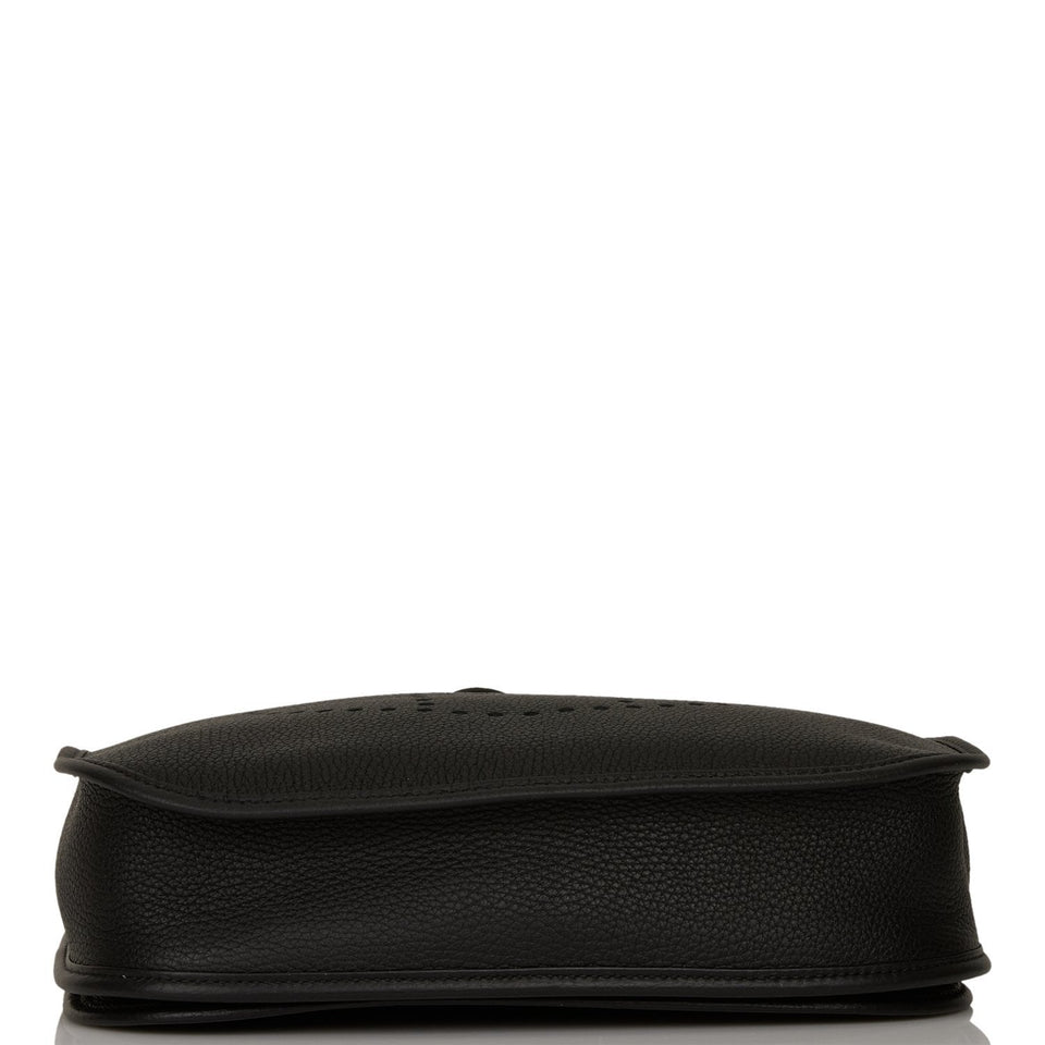 Hermes Evelyne III PM Black Clemence Gold Hardware