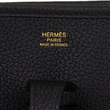 Hermes Evelyne III PM Black Clemence Gold Hardware