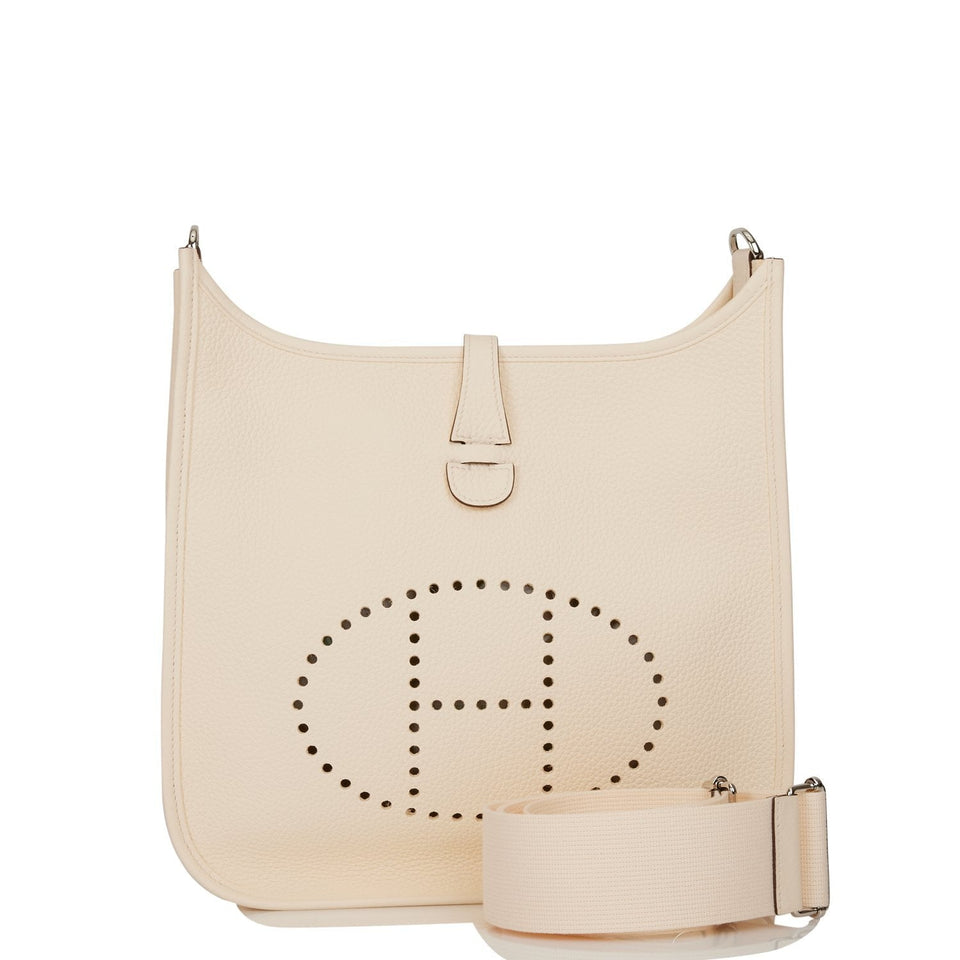 Hermes Evelyne III PM Nata Clemence Palladium Hardware