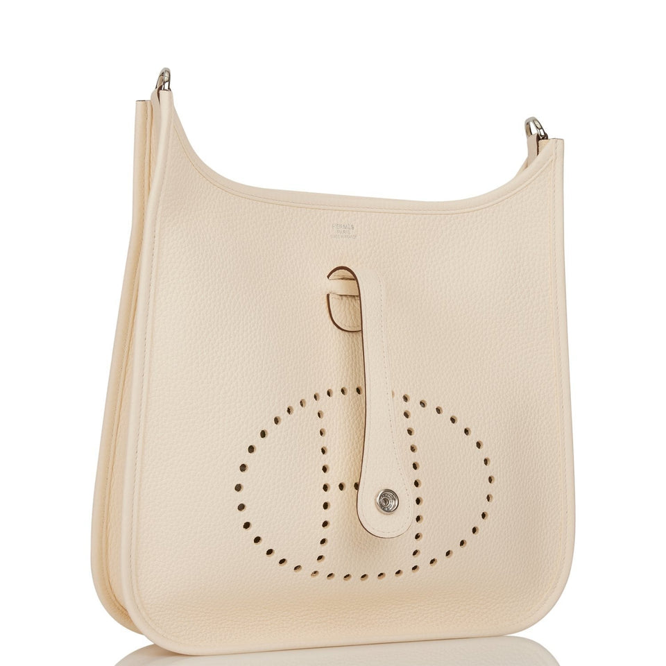 Hermes Evelyne III PM Nata Clemence Palladium Hardware