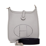 Hermes Evelyne TPM Bleu Pale Clemence Palladium Hardware