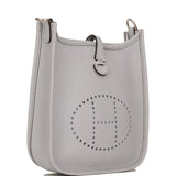 Hermes Evelyne TPM Bleu Pale Clemence Palladium Hardware