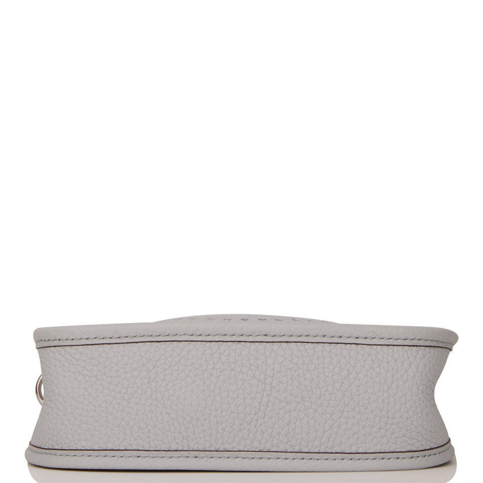 Hermes Evelyne TPM Bleu Pale Clemence Palladium Hardware