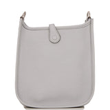 Hermes Evelyne TPM Bleu Pale Clemence Palladium Hardware