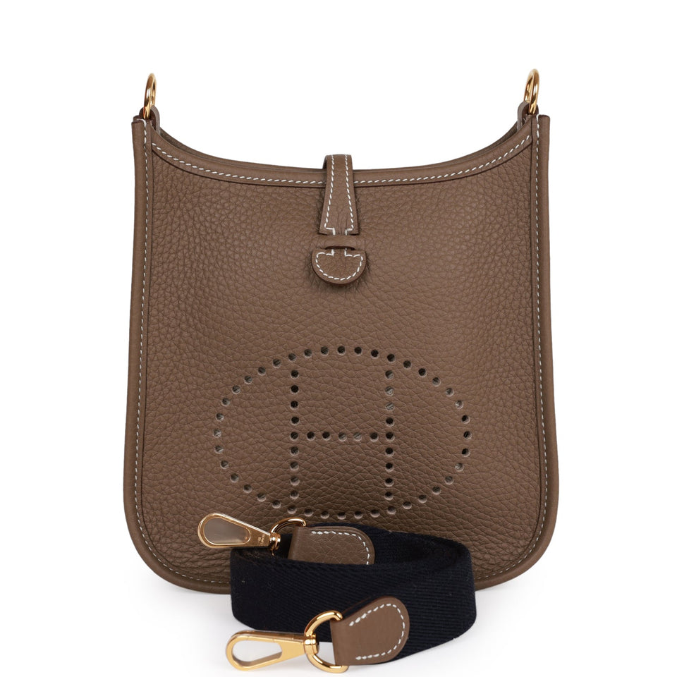 Hermes Evelyne TPM Etoupe Clemence Gold Hardware