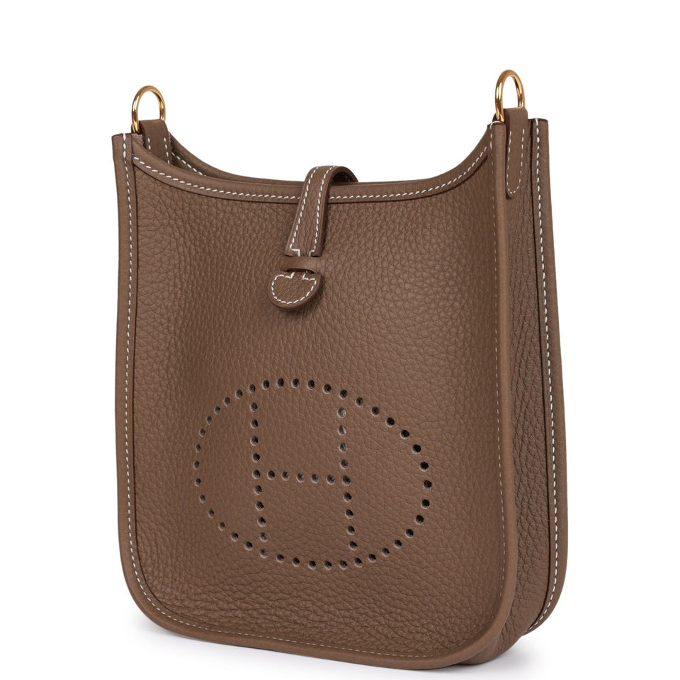 Hermes Evelyne TPM Etoupe Clemence Gold Hardware