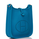 Hermes Evelyne TPM Bleu Frida Clemence Palladium Hardware