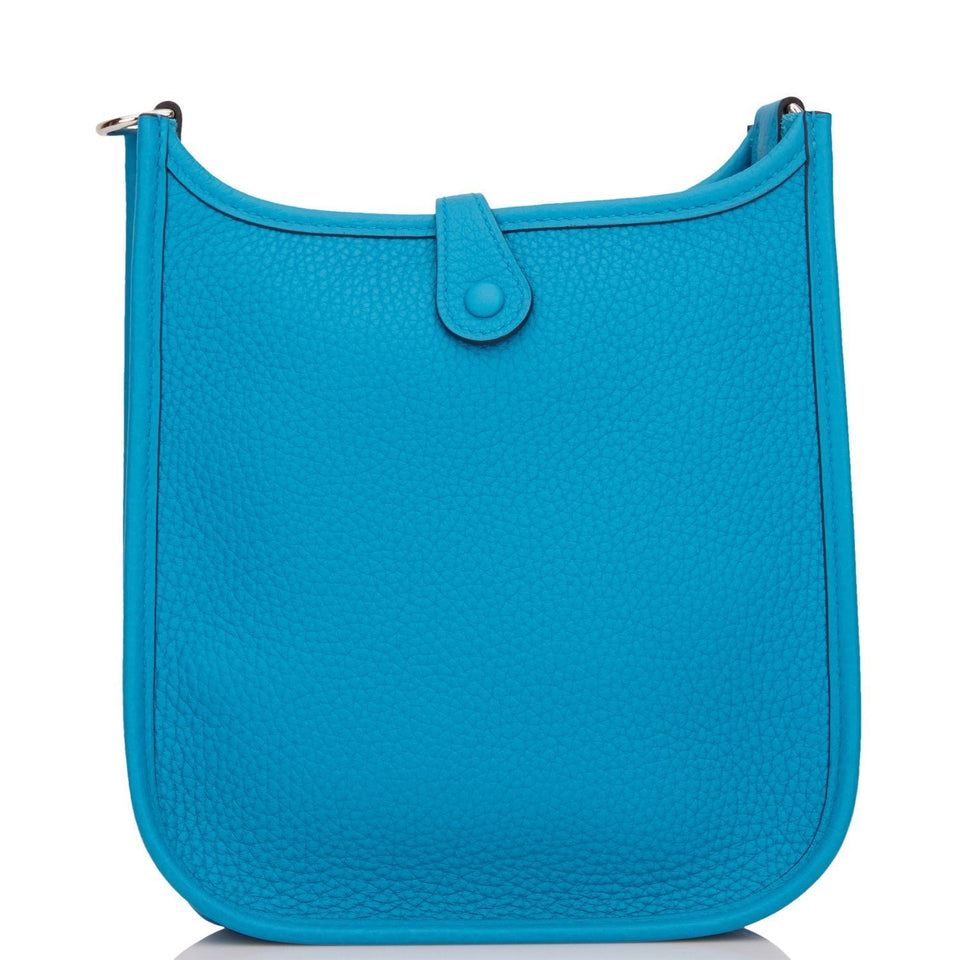 Hermes Evelyne TPM Bleu Frida Clemence Palladium Hardware
