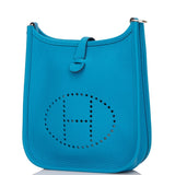 Hermes Evelyne TPM Bleu Frida Clemence Palladium Hardware